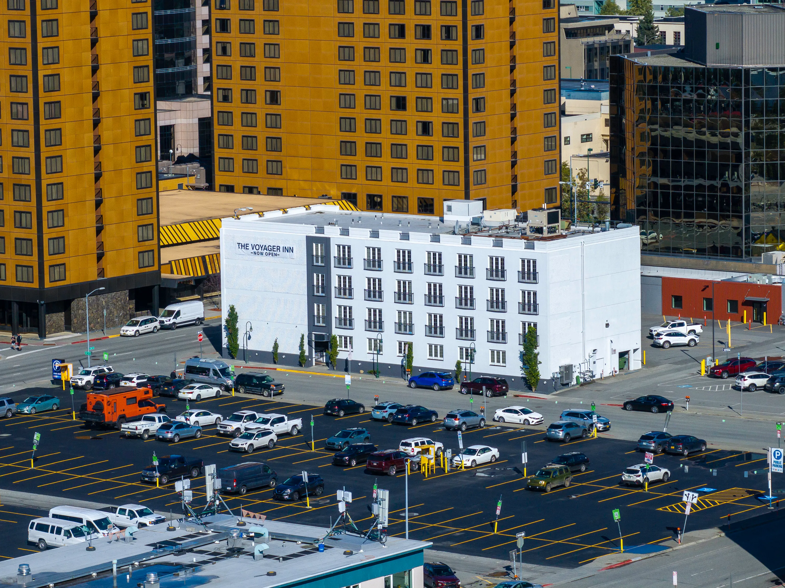 Painting contractor working